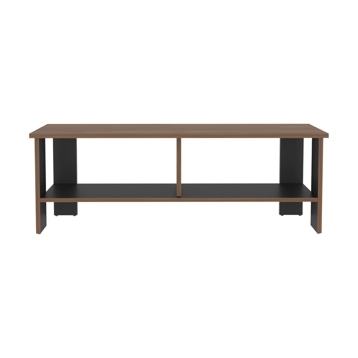 Mesa para TV Navia Gales y Wengue 120.3x42.1cm para TV Hasta 65" Pulgadas con Dos Compartimientos