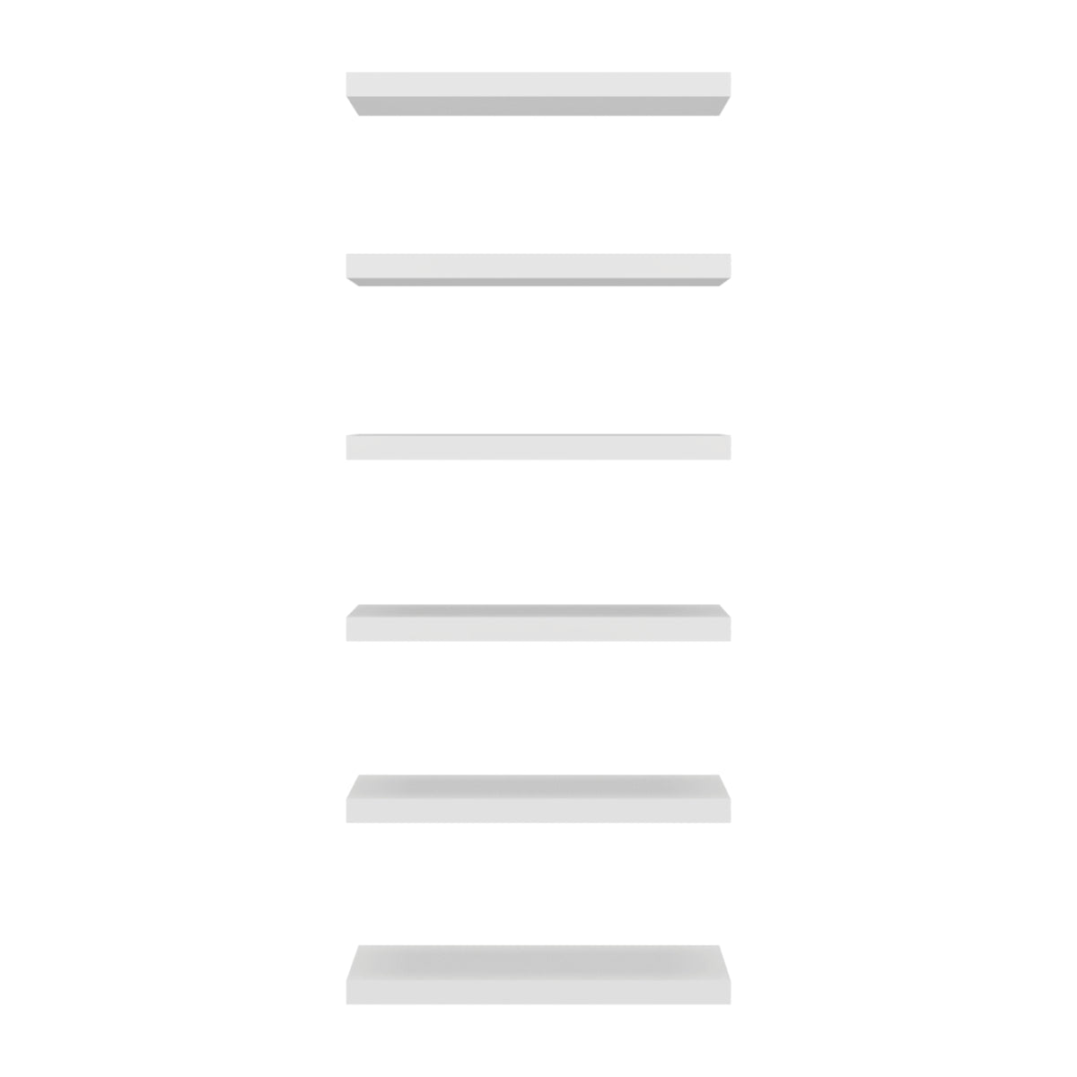 Set de 2 Repisas Shelf Blanco 60.9x3.8cm Rectangulares