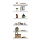 Set de 2 Repisas Shelf Blanco 60.9x3.8cm Rectangulares