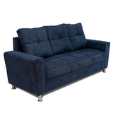 Sala Barcelona Azul 75x82cm de Cinco Puestos Modular con Apoya Brazos