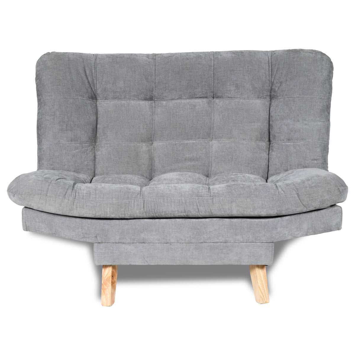 Sofacama Valencia Plata 115x93cm de Dos Puestos Reclinable sin Apoya Brazos