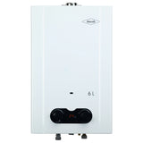 Calentador de Agua Haceb Blanco 32.2x55.5cm De Paso Tiro Forzado de 6 Litros