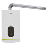 Calentador de Agua Haceb Modulante Blanco 33.7x59.6cm De Paso Tiro Forzado de 10 Litros