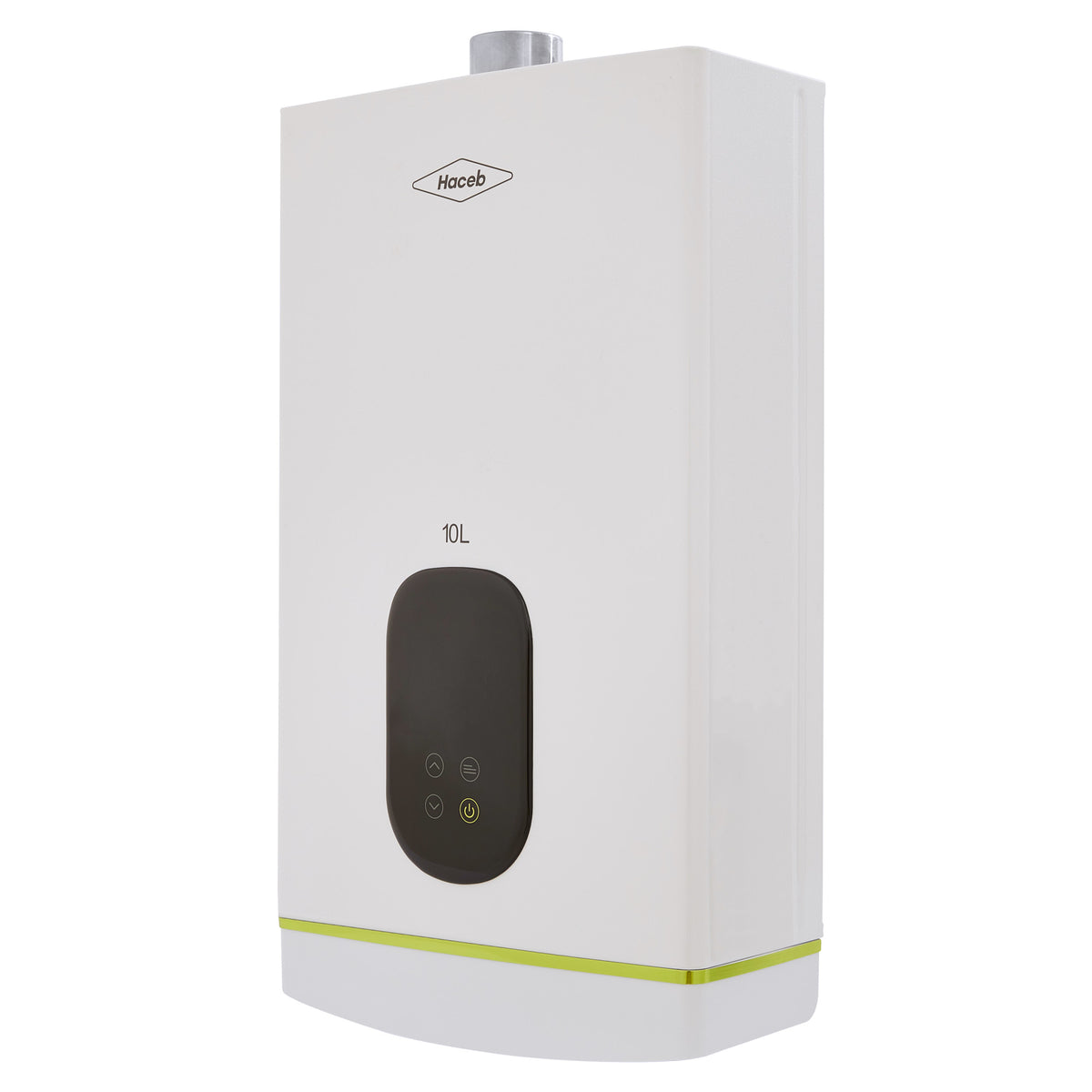 Calentador de Agua Haceb Modulante Blanco 33.7x59.6cm De Paso Tiro Forzado de 10 Litros
