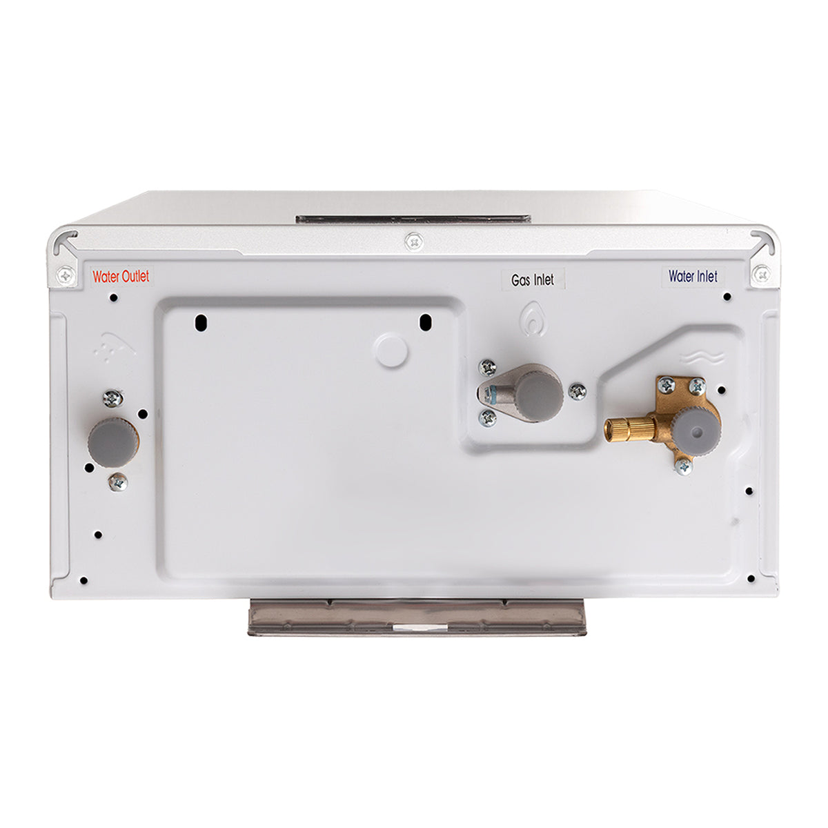 Calentador de Agua Haceb Modulante Blanco 34.5x63cm De Paso Tiro Forzado de 15 Litros