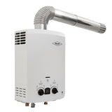 Calentador de Agua Haceb Blanco 30.5x49cm De Paso Tiro Natural de 7 Litros