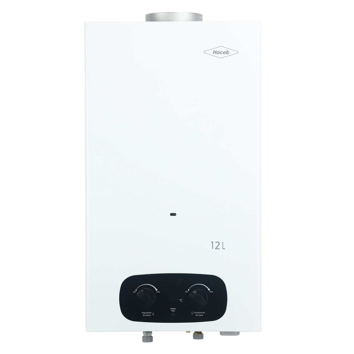 Calentador de Agua Haceb Blanco 36x68.8cm De Paso Tiro Natural de 12 Litros