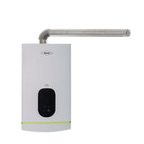 Calentador de Agua Haceb Modulante Blanco 34.1x60cm De Paso Tiro Forzado de 12 Litros