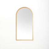 Espejo de Pared Dorado 40x80cm Arco Superior con Marco en Madera