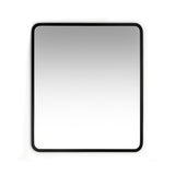 Espejo de Pared Lisboa Negro 80x100cm Rectangular con Marco en Madera