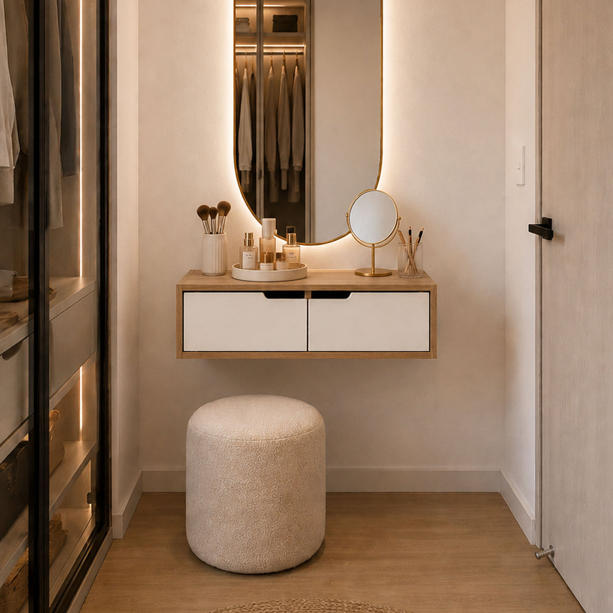 Repisa Innova Blanco 60x18cm con Un Cajón