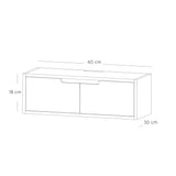 Repisa Innova Blanco 60x18cm con Un Cajón