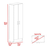 Alacena Tommy Blanco 56x170.8cm con Cuatro Puertas