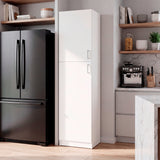 Alacena Innes Blanco 46.6x179cm con Cuatro Puertas