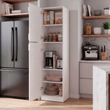 Alacena Innes Blanco 46.6x179cm con Cuatro Puertas
