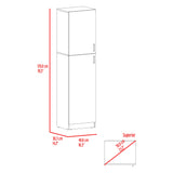 Alacena Innes Blanco 46.6x179cm con Cuatro Puertas