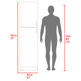 Alacena Innes Blanco 46.6x179cm con Cuatro Puertas