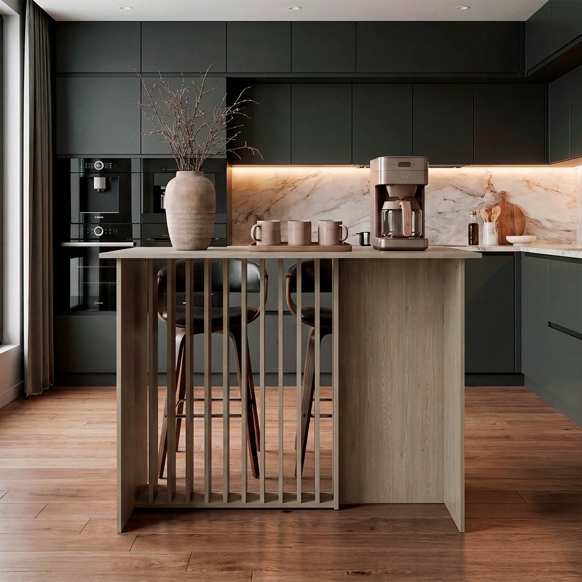 Barra de Cocina Alé Cotta 120x90cm sin Compartimientos