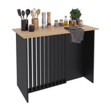 Barra de Cocina Alé Wengue Fresno 120x90cm sin Compartimientos