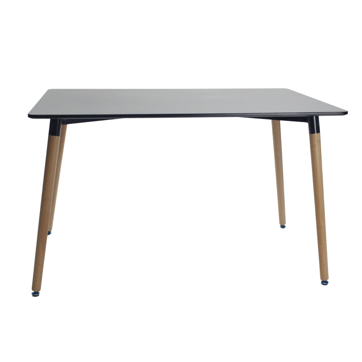 Mesa de Comedor Eames Negro 120x75cm Rectangular de Seis Puestos sin Sillas