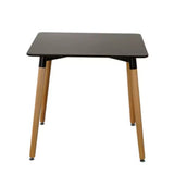 Mesa de Comedor Eames Negro 120x75cm Rectangular de Seis Puestos sin Sillas