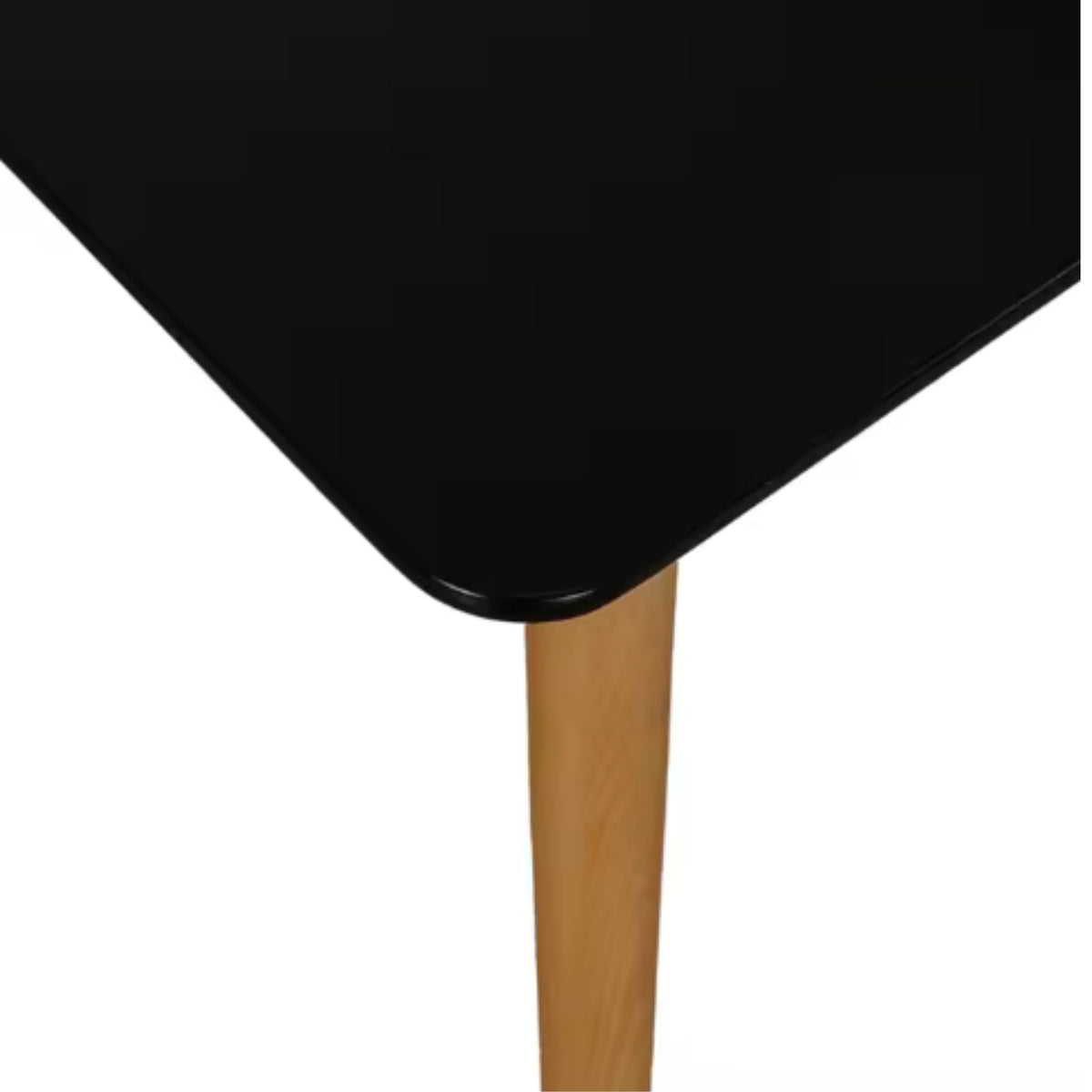 Mesa de Comedor Eames Negro 120x75cm Rectangular de Seis Puestos sin Sillas