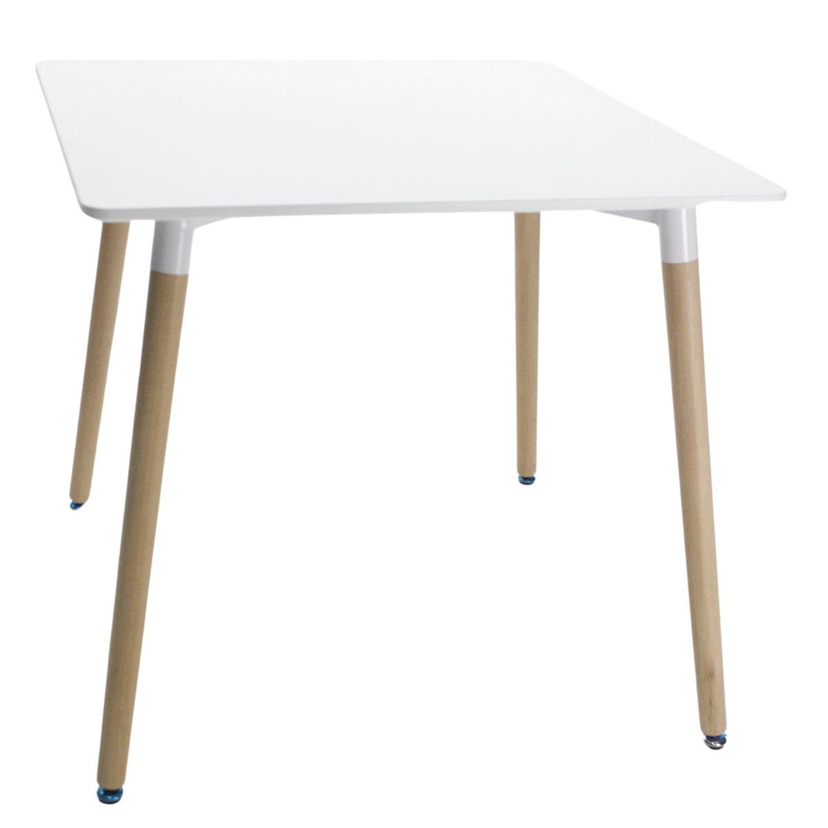 Mesa de Comedor Eames Blanco 80x75cm Cuadrado de Cuatro Puestos sin Sillas