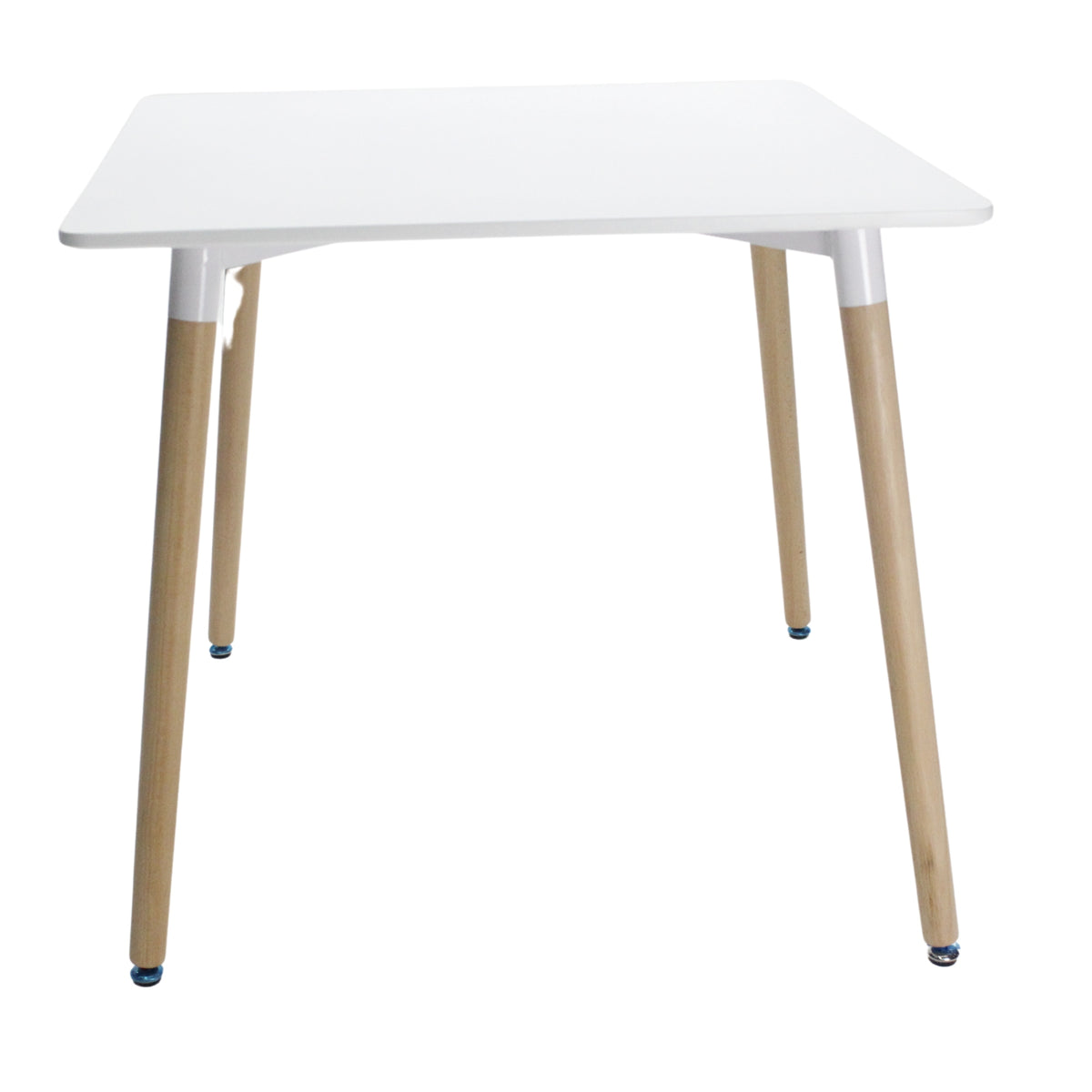 Mesa de Comedor Eames Blanco 80x75cm Cuadrado de Cuatro Puestos sin Sillas