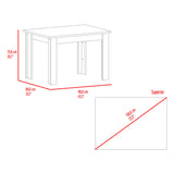 Mesa de Comedor Portofino Miel 110x75.6cm Rectangular de Cuatro Puestos sin Sillas