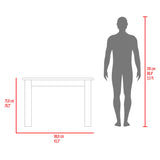 Mesa de Comedor Portofino Miel 110x75.6cm Rectangular de Cuatro Puestos sin Sillas