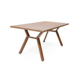 Juego de comedor Nara Mácula y Beige 144x75cm Rectangular de Cuatro Puestos con Cuatro Sillas