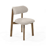 Juego de comedor Nara Mácula y Beige 144x75cm Rectangular de Cuatro Puestos con Cuatro Sillas