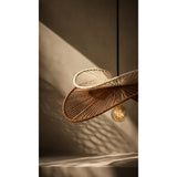 Lámpara de Techo Elán Crema y Marron Claro 50x19cm de una Luz Ajustable de Luz Cálida sin Bombillo