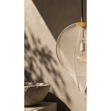 Lámpara de Techo Voile Blanco Crema 30x43cm de una Luz Ajustable de Luz Cálida con Bombillo LED