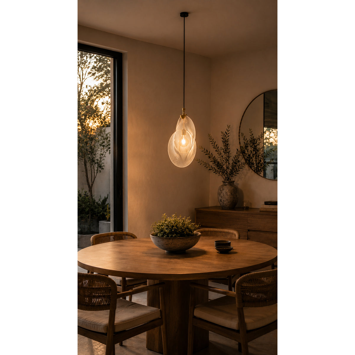 Lámpara de Techo Voile Blanco Crema 30x43cm de una Luz Ajustable de Luz Cálida con Bombillo LED