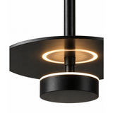 Lámpara de Techo Allure Negro 30x53cm de una Luz Ajustable de Luz Cálida con Bombillo LED