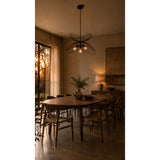 Lámpara de Techo Essor Negro 60x45cm de Tres Luces Ajustable de Luz Cálida con Bombillo LED