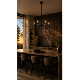Lámpara de Techo Liaison Negro 43x19cm de Cuatro Luces Ajustable de Luz Cálida con Bombillo LED