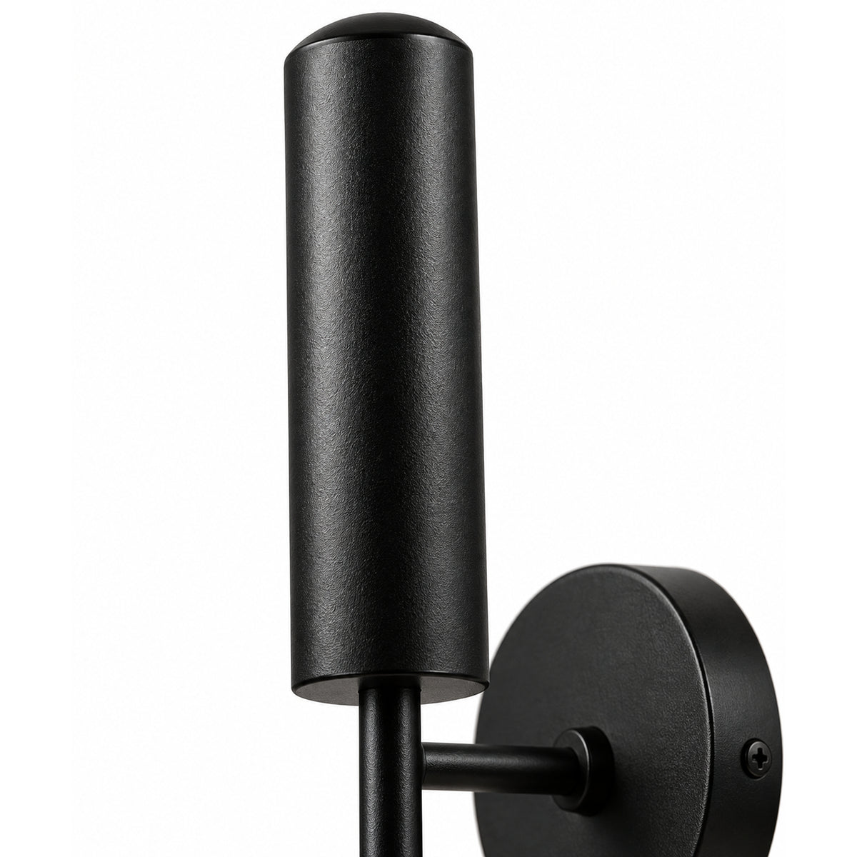 Lámpara de Techo o Pared Axe Negro 10x58cm de una Luz Ajustable de Luz Cálida con Bombillo LED