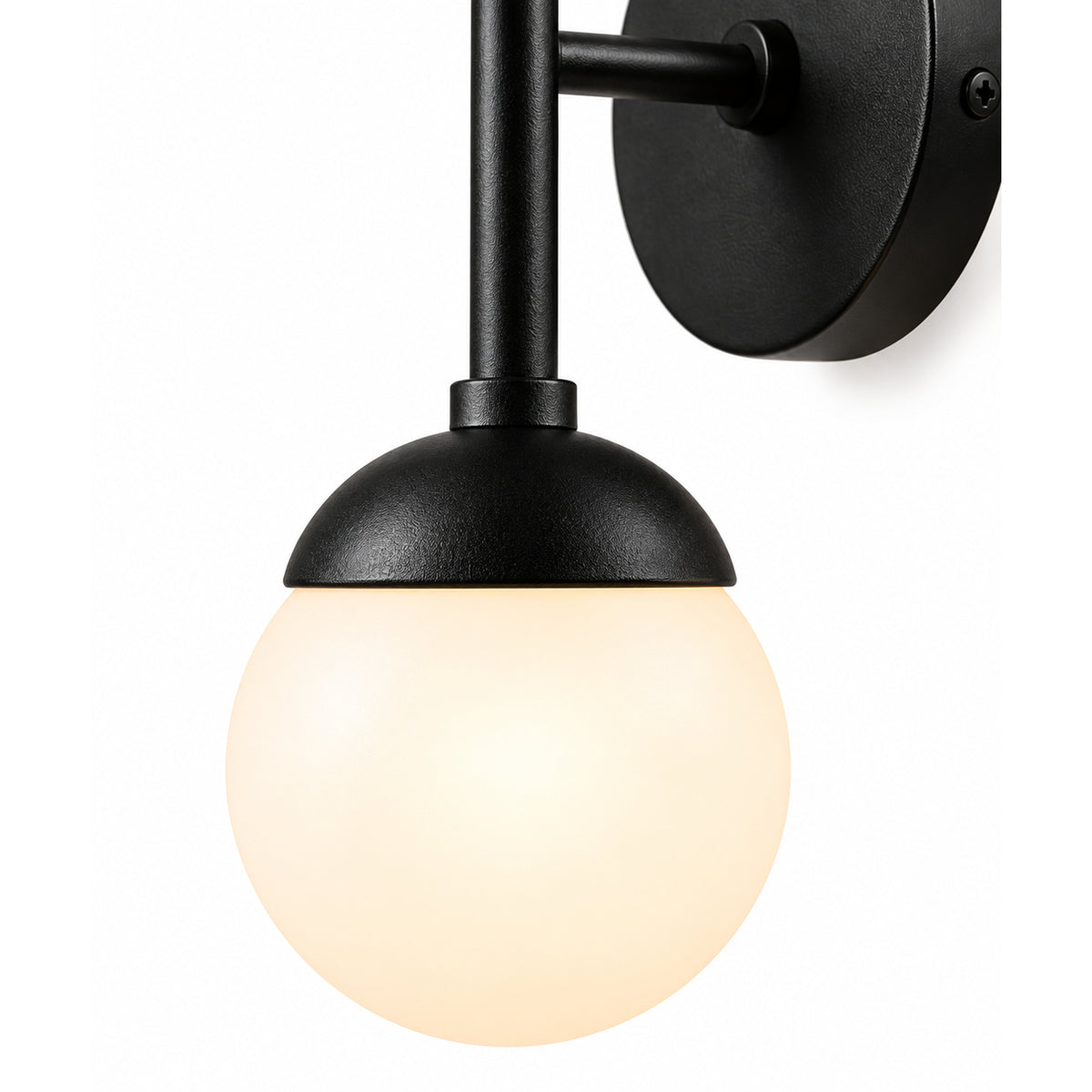 Lámpara de Techo o Pared Axe Negro 10x58cm de una Luz Ajustable de Luz Cálida con Bombillo LED
