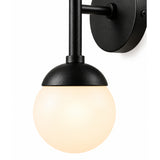 Lámpara de Techo o Pared Axe Negro 10x58cm de una Luz Ajustable de Luz Cálida con Bombillo LED