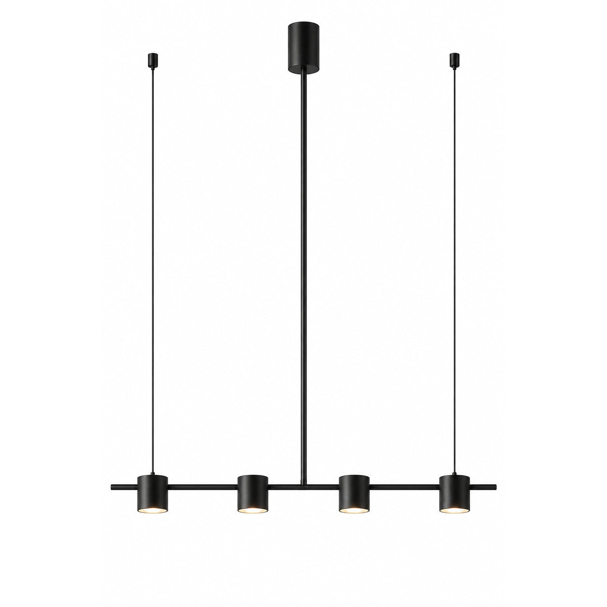 Lámpara de Techo Trait Negro 20x18.5cm de Cinco Luces Ajustable de Luz Cálida con Bombillo LED