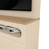 Centro de Entretenimiento Arena y Oasis 217x183cm para TV Hasta 65" Pulgadas con Cinco Compartimientos y con Ranura para Cables