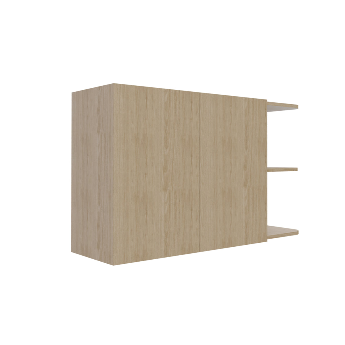 Mueble Superior de Cocina Natura Rovere 100x60cm con Dos Puertas y con Locero