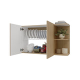 Mueble Superior de Cocina Natura Rovere 100x60cm con Dos Puertas y con Locero
