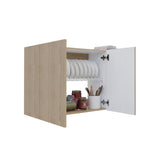 Mueble Superior de Cocina Natura Rovere 100x60cm con Dos Puertas y con Locero