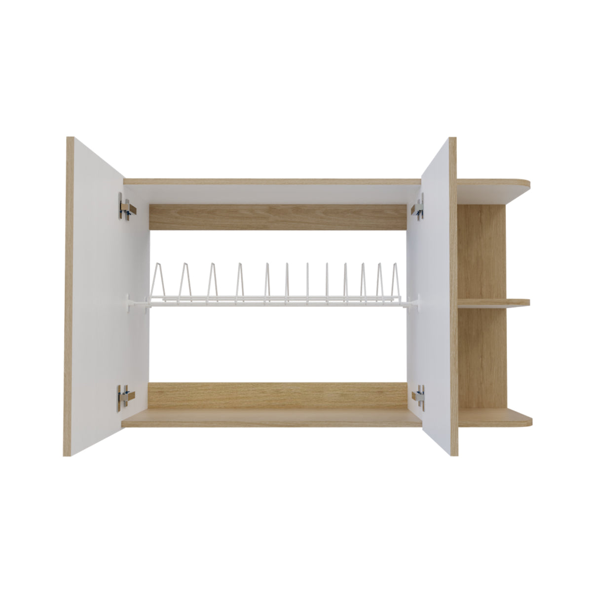 Mueble Superior de Cocina Natura Rovere 100x60cm con Dos Puertas y con Locero