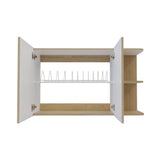 Mueble Superior de Cocina Natura Rovere 100x60cm con Dos Puertas y con Locero