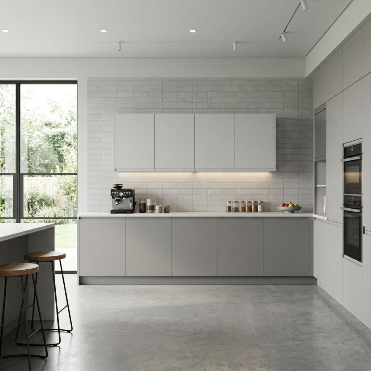 Mueble Superior de Cocina Milano Blanco 123x39cm con Dos Puertas