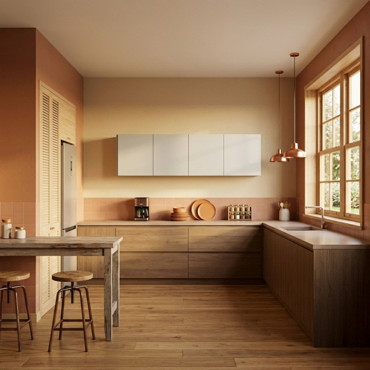 Mueble Superior de Cocina Milano Blanco 123x39cm con Dos Puertas